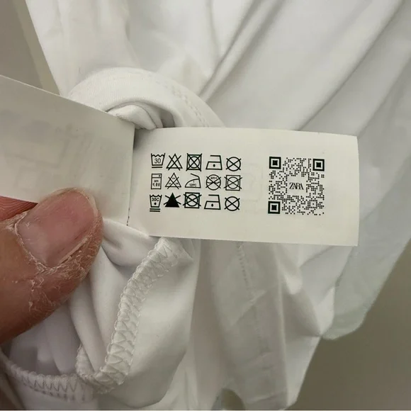 Zara men long sleeve shirt white new with tags M - Picture 2 of 5